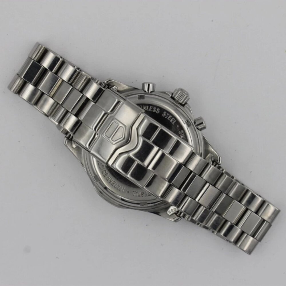 Tag Heuer CK1112.BA0328 Mens 2000 Professional Chronograph Watch Blue Silver - Picture 4 of 10